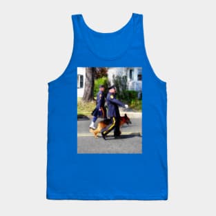 Police - Policemen and Dog in Parade Tank Top